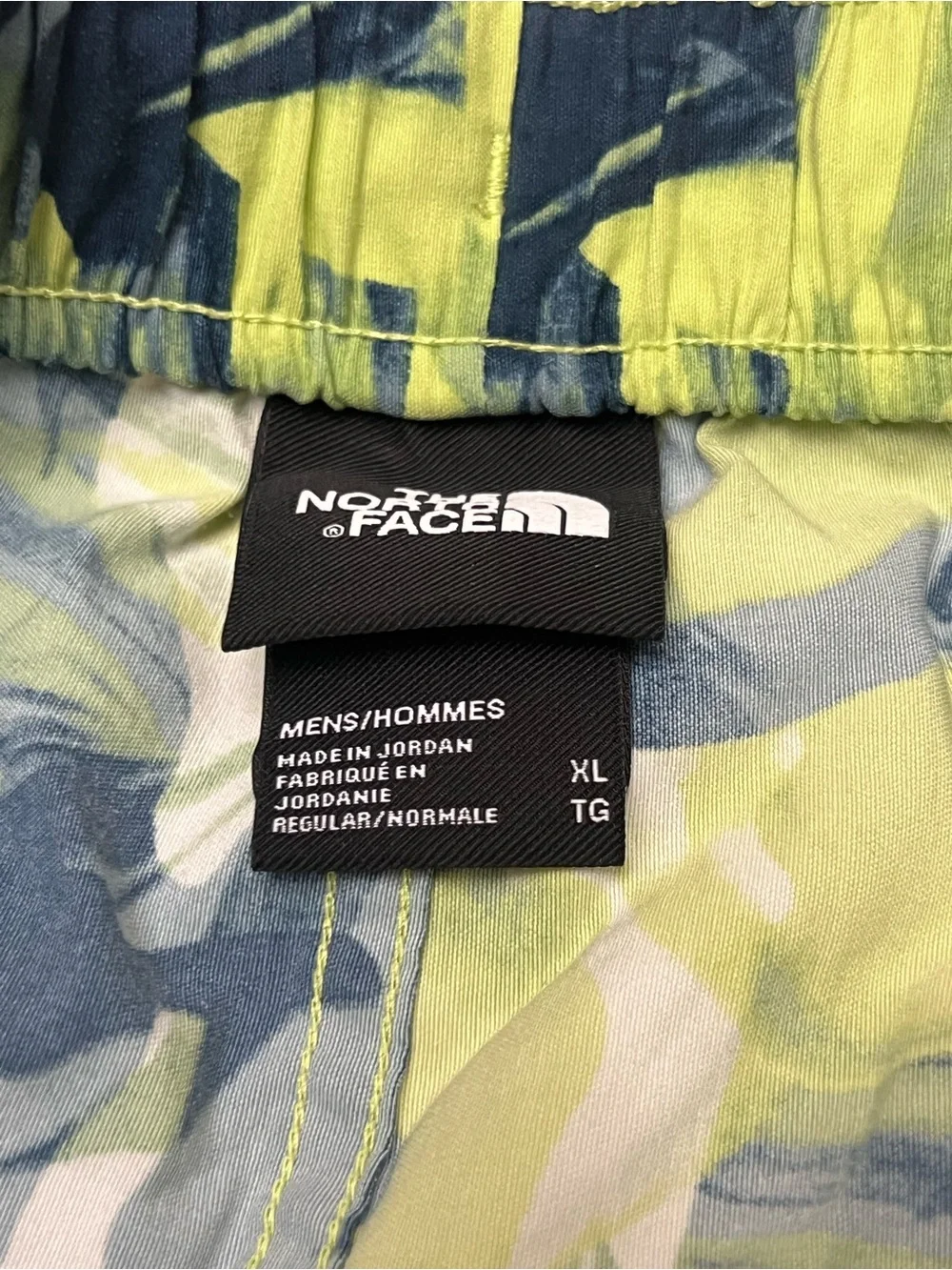 The North Face Tropical Camo Swim Shorts Navy & Sharp Green
